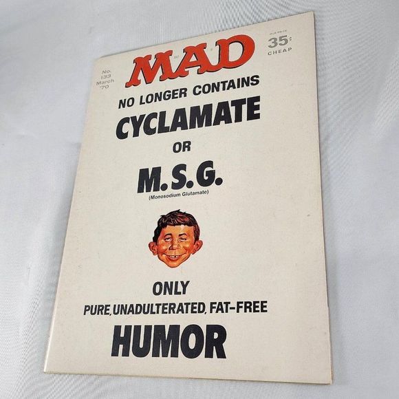 Mad Magazine Issue # 133 March 1970 No Cyclamate or M.S.G. Norman Mingo Cover VG - Picture 3 of 9